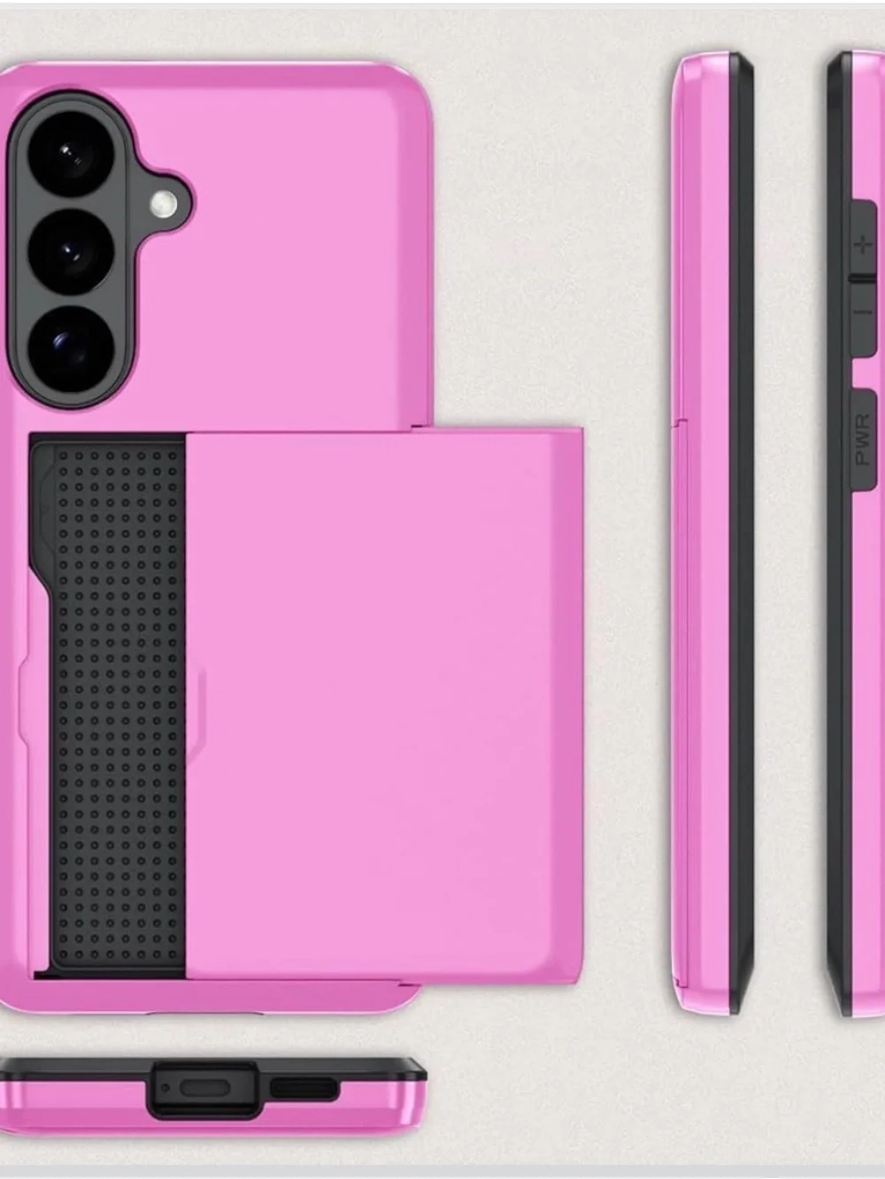 Pink Card Slot Protective Phone Case for Women Galaxy s26